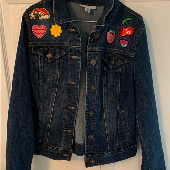 Medium Style & Co jacket with custom patches - Picture 3 of 5